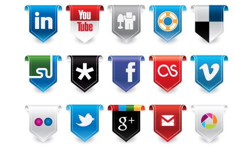 25 Flag Social Media Icons