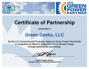 GreenGeeks EPA Rating