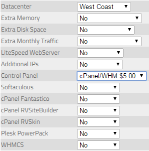 KnownHost VPS Options