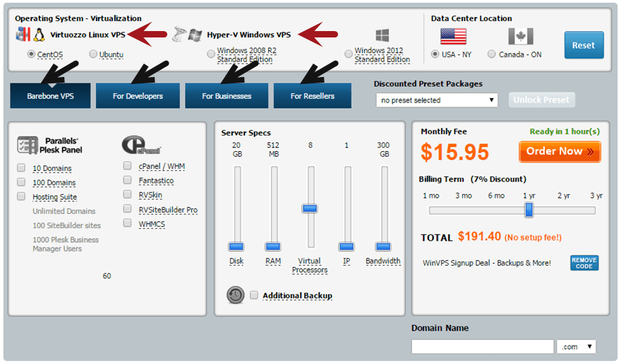 MyHosting VPS Customizer