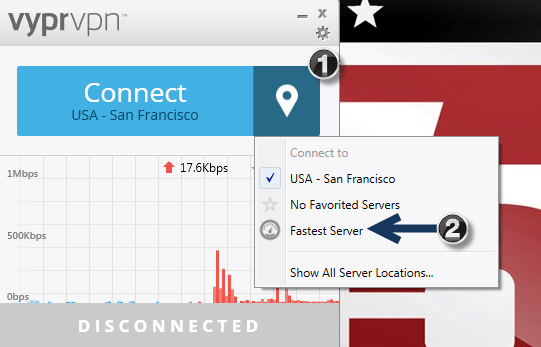 How to Connect on the Fastest Server