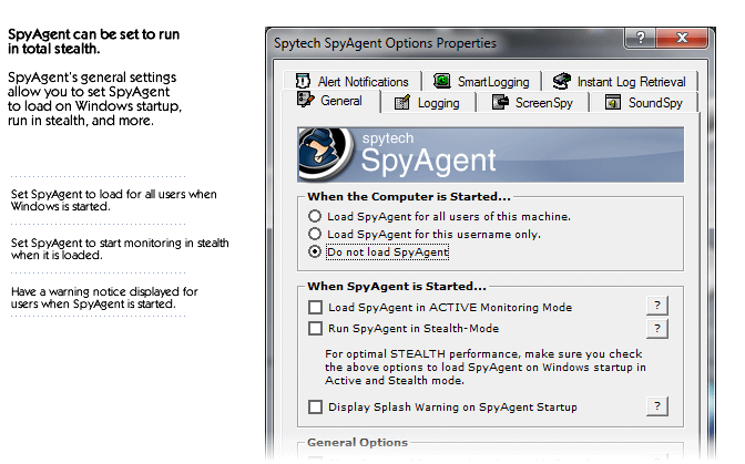 SpyAgent Stealth Features
