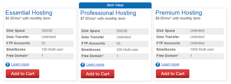 Web.com Hosting Plans