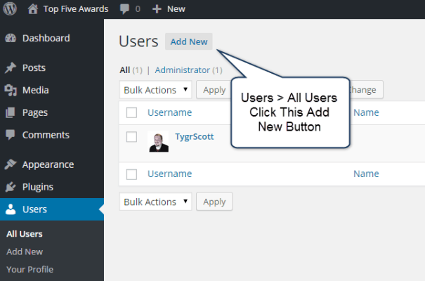 How to Add, Edit or Delete a User in WordPress
