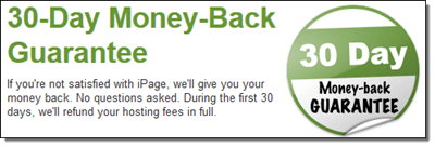 iPage Money Back Guarantee