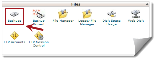 cPanel Backup Method